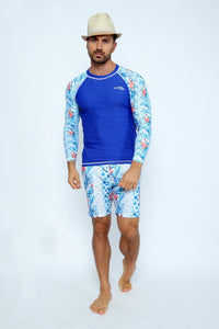 Men's Rashvest Long Sleeves with Enjoy Summer Mood Printed