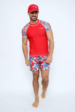 Load image into Gallery viewer, Men&#39;s Rashvest Short Sleeves with Maori Mood Printed